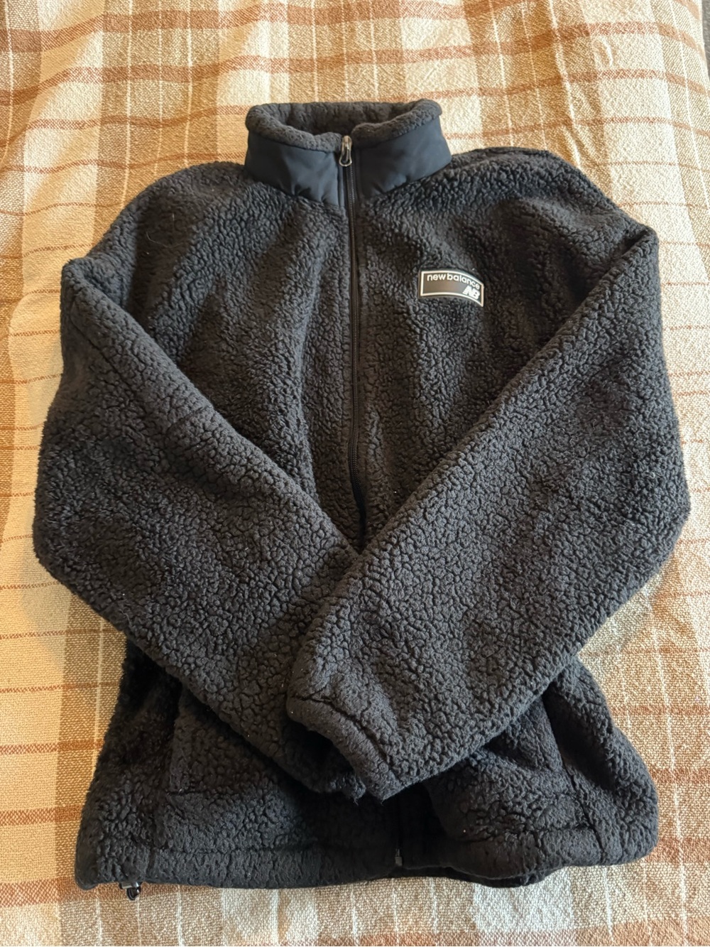 New Balance Black Sherpa Puffer Jacket